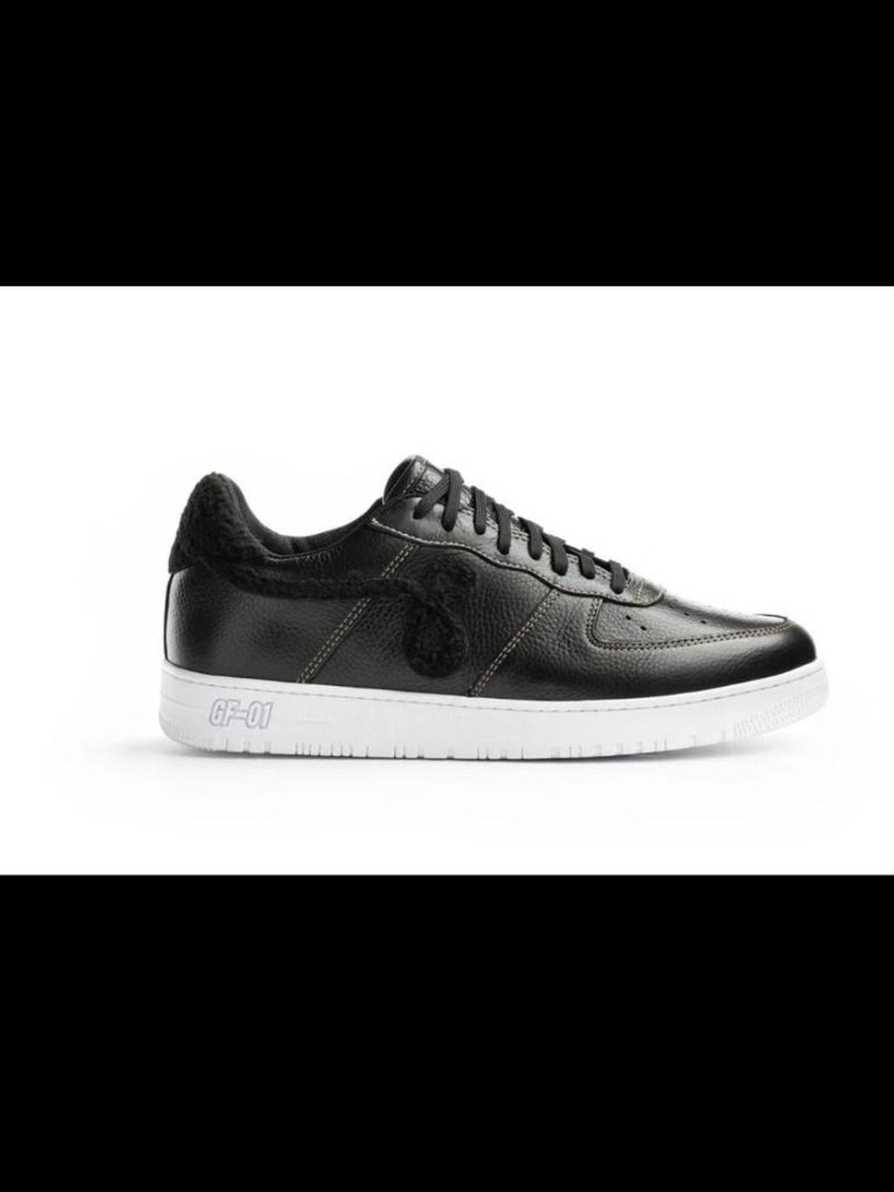 John Geiger GF-01 Black Pebbled Leather Chenille GF 01 Man Size 11